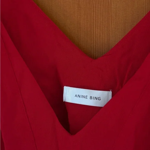 anine bing red sophia top - Picture 2 of 7